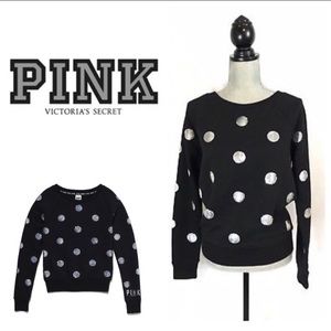 Victoria's Secret PINK RARE BLING Polka Dot Top